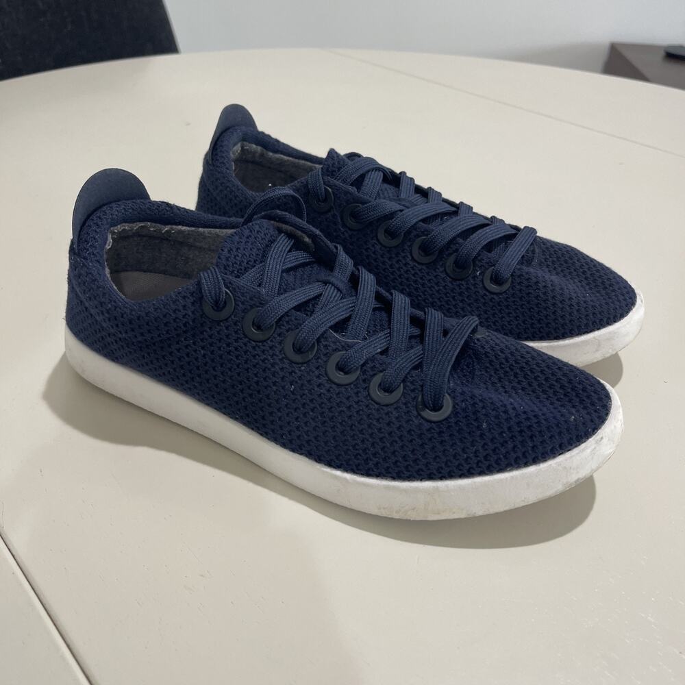 Allbirds Tree Skippers Navy Blue Women Lace Up Sneakers Shoes Sz 9 Light Weight